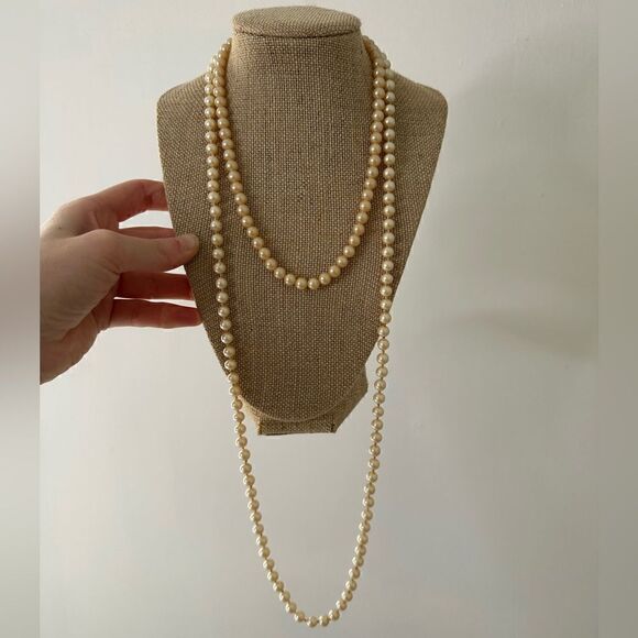 Vintage 50s Japan Faux Pearl Necklace Bundle - Picture 1 of 6